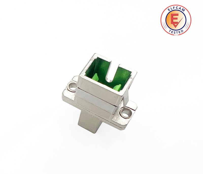Elfcam ® - Adapter Coupler of Fiber Optic Cable Singlemode Simplex LCA Female to SCA Female, Pack of 1 - Image 5